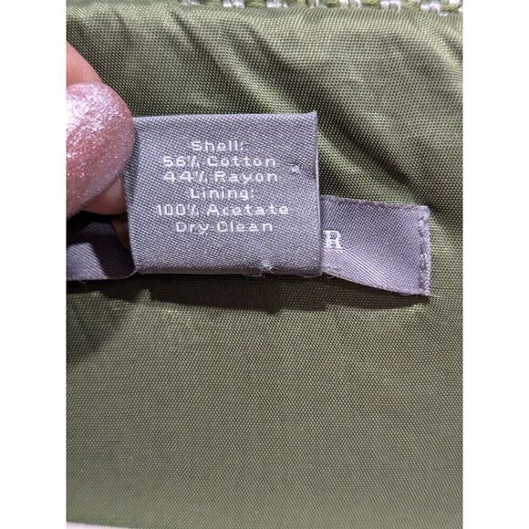 Ann Taylor Green Tweed 3/4 Sleeve Cropped Retro 60s Blazer Jacket, 4 - Picture 8 of 8